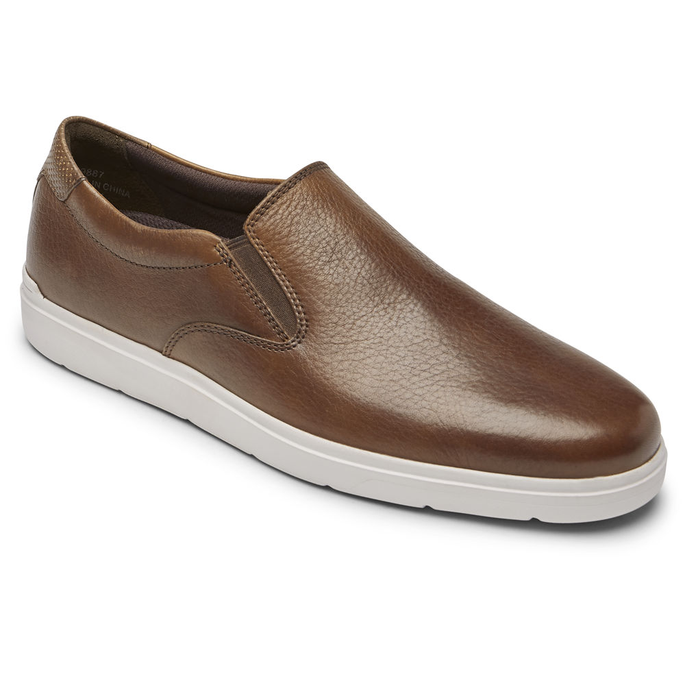 Rockport Joggesko Herre Brune - Total Motion Lite Slip-On - UHOP45928